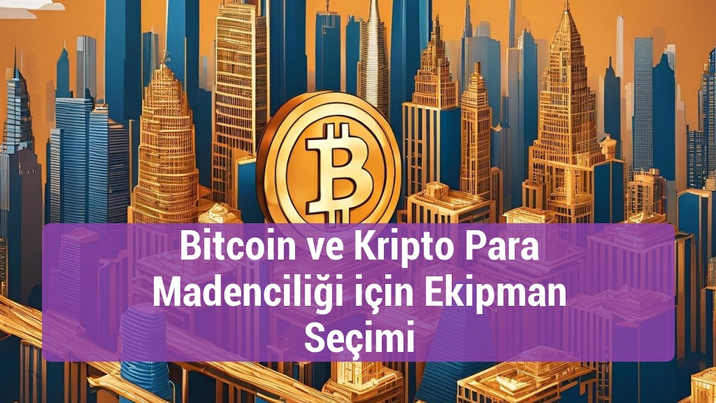 Bitcoin ve Kripto Para Madenciliği için Ekipman Seçimi