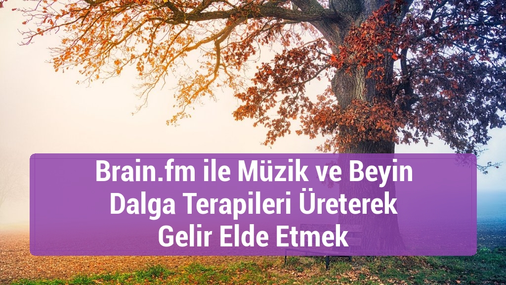 Brain.fm ile Müzik ve Beyin Dalga Terapileri Üreterek Gelir Elde Etmek