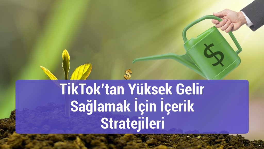 TikTok’tan Yüksek Gelir Sağlamak İçin İçerik Stratejileri