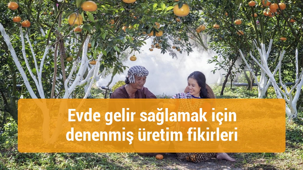 Evde gelir sağlamak için denenmiş üretim fikirleri