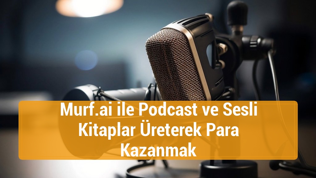 Murf.ai ile Podcast ve Sesli Kitaplar &Uuml;reterek Para Kazanmak