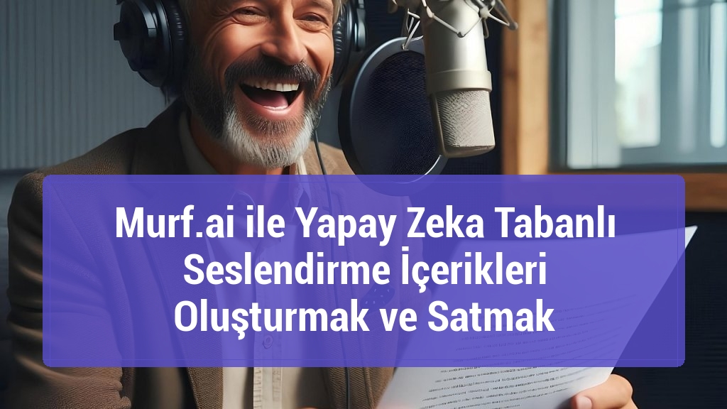 Murf.ai ile Yapay Zeka Tabanlı Seslendirme İçerikleri Oluşturmak ve Satmak