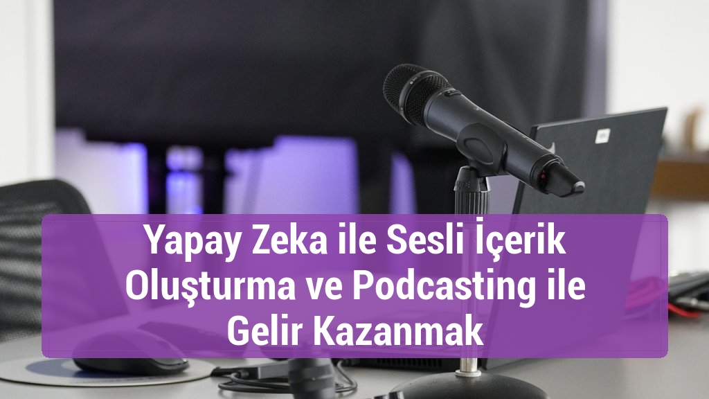 Yapay Zeka ile Sesli İçerik Oluşturma ve Podcasting ile Gelir Kazanmak
