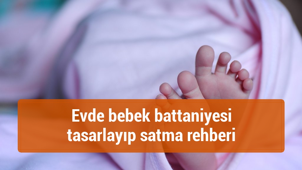 Evde bebek battaniyesi tasarlayıp satma rehberi