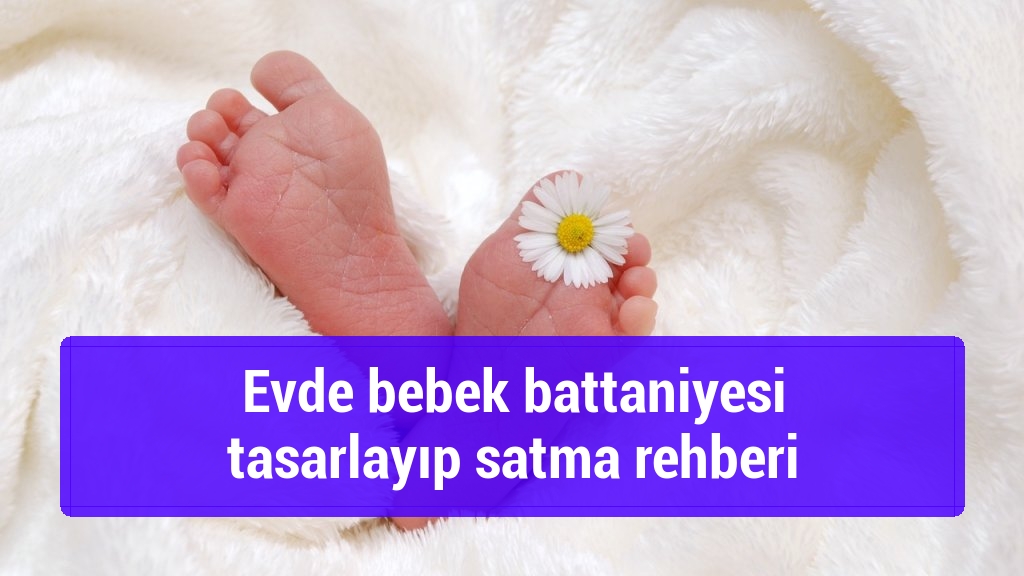 Evde bebek battaniyesi tasarlayıp satma rehberi