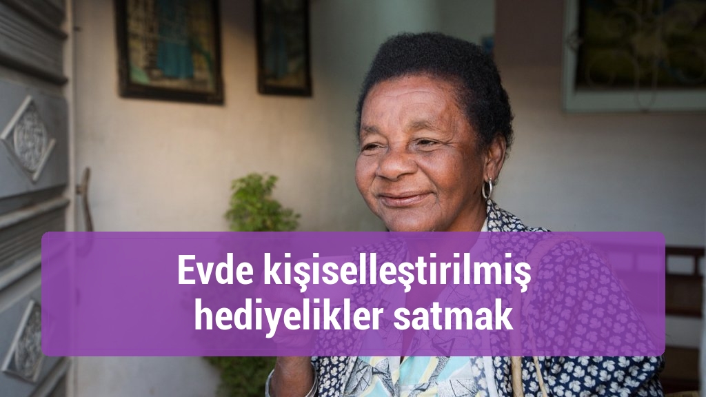 Evde kişiselleştirilmiş hediyelikler satmak
