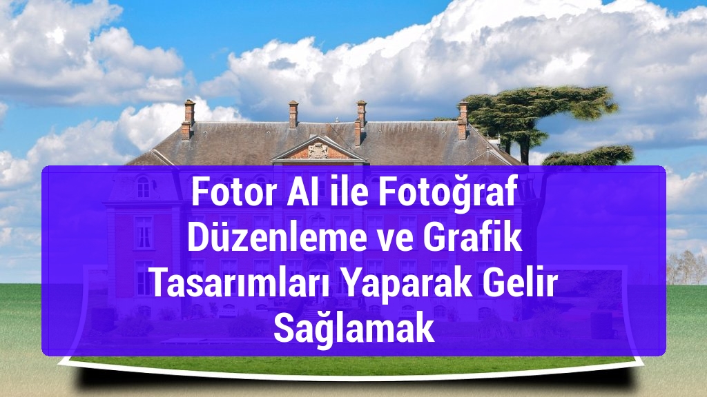 Fotor AI ile Fotoğraf Düzenleme ve Grafik Tasarımları Yaparak Gelir Sağlamak