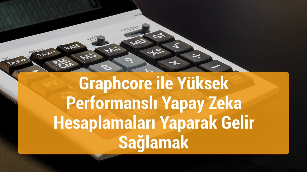 Graphcore ile Yüksek Performanslı Yapay Zeka Hesaplamaları Yaparak Gelir Sağlamak