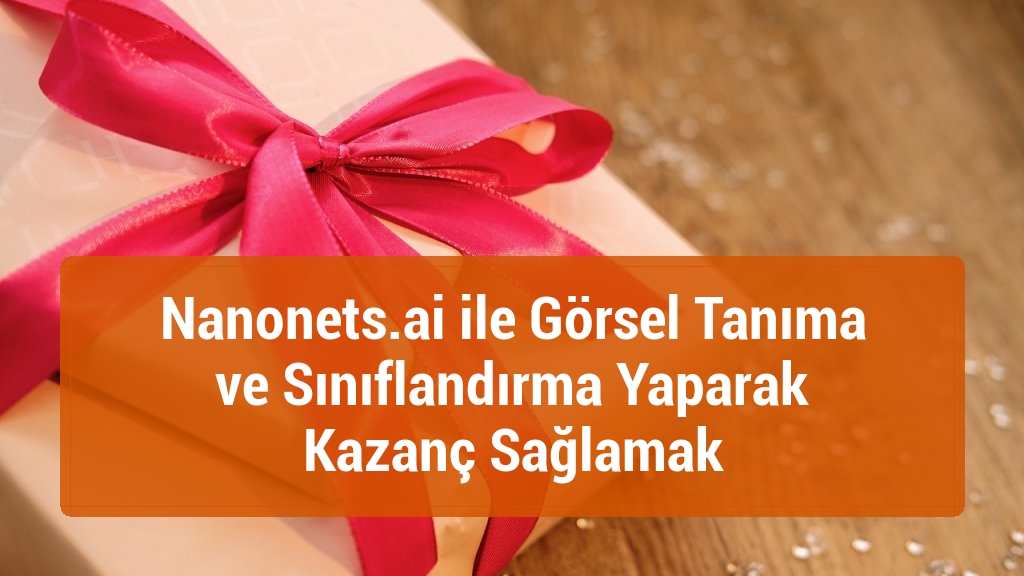 Nanonets.ai ile Görsel Tanıma ve Sınıflandırma Yaparak Kazanç Sağlamak