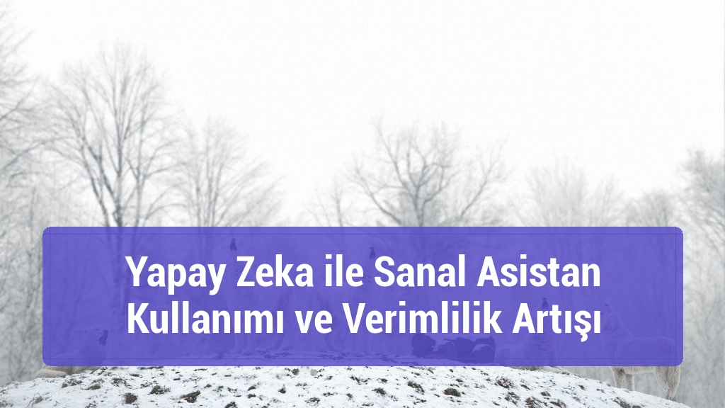 Yapay Zeka ile Sanal Asistan Kullanımı ve Verimlilik Artışı