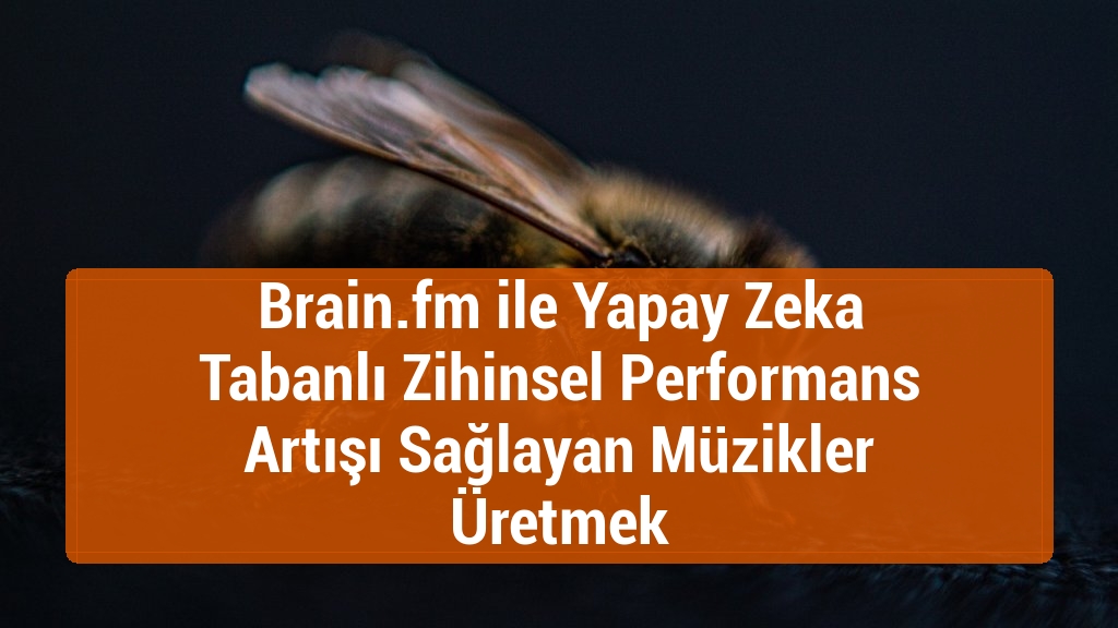 Brain.fm ile Yapay Zeka Tabanlı Zihinsel Performans Artışı Sağlayan Müzikler Üretmek
