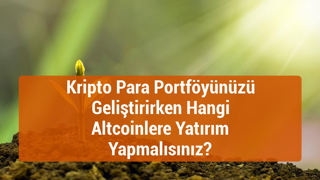 Kripto Para Portföyünüzü Geliştirirken Hangi Altcoinlere Yatırım Yapmalısınız?