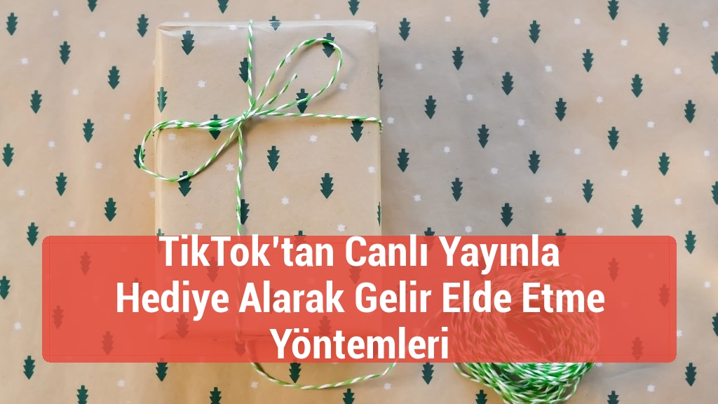 TikTok’tan Canlı Yayınla Hediye Alarak Gelir Elde Etme Yöntemleri