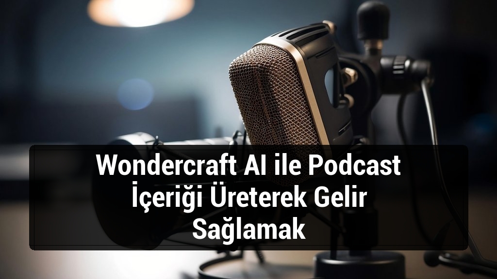 Wondercraft AI ile Podcast İçeriği Üreterek Gelir Sağlamak
