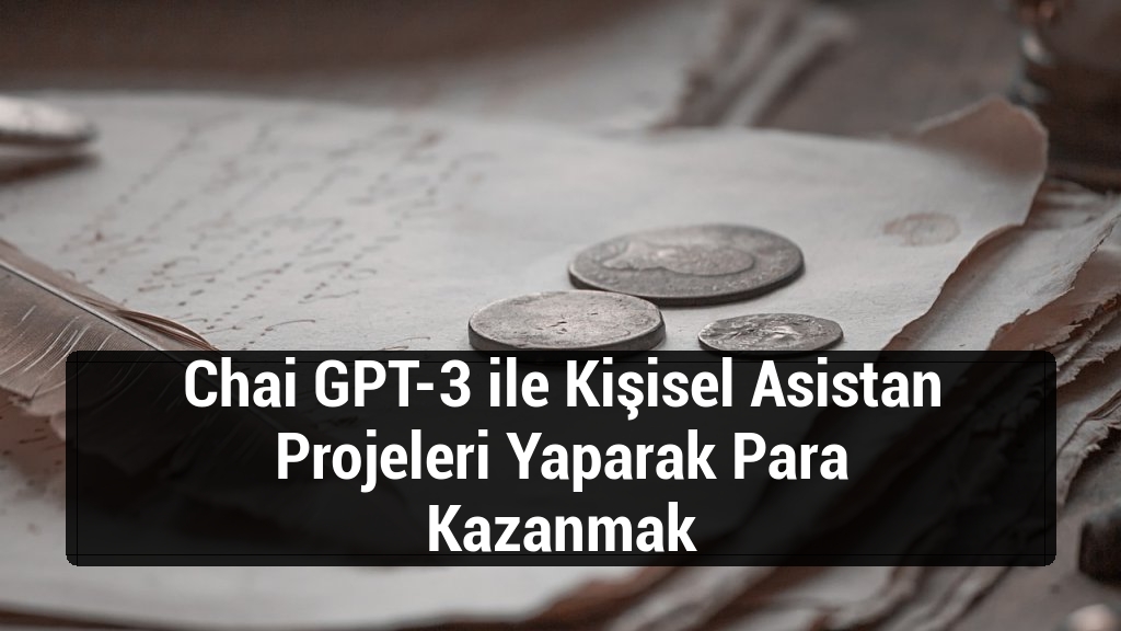 Chai GPT-3 ile Kişisel Asistan Projeleri Yaparak Para Kazanmak