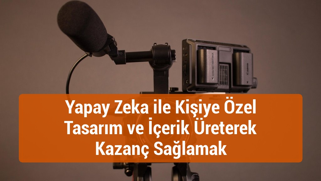Yapay Zeka ile Kişiye Özel Tasarım ve İçerik Üreterek Kazanç Sağlamak