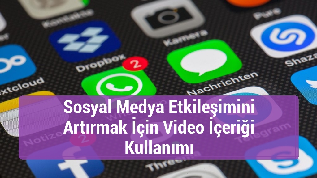 Sosyal Medya Etkileşimini Artırmak İçin Video İçeriği Kullanımı