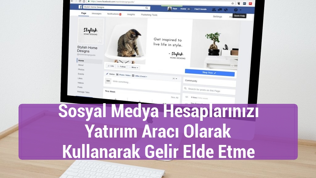 Sosyal Medya Hesaplarınızı Yatırım Aracı Olarak Kullanarak Gelir Elde Etme