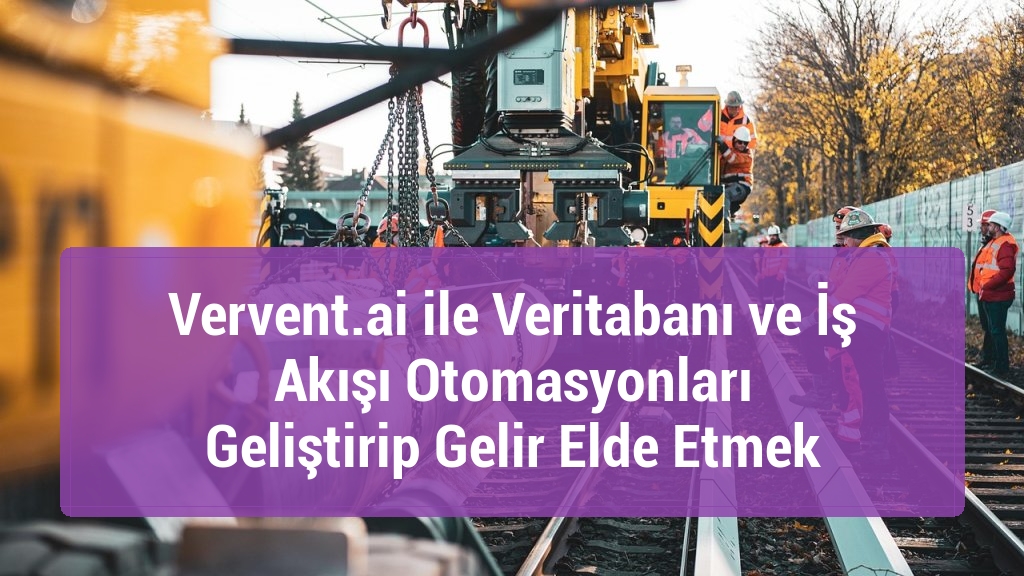 Vervent.ai ile Veritabanı ve İş Akışı Otomasyonları Geliştirip Gelir Elde Etmek