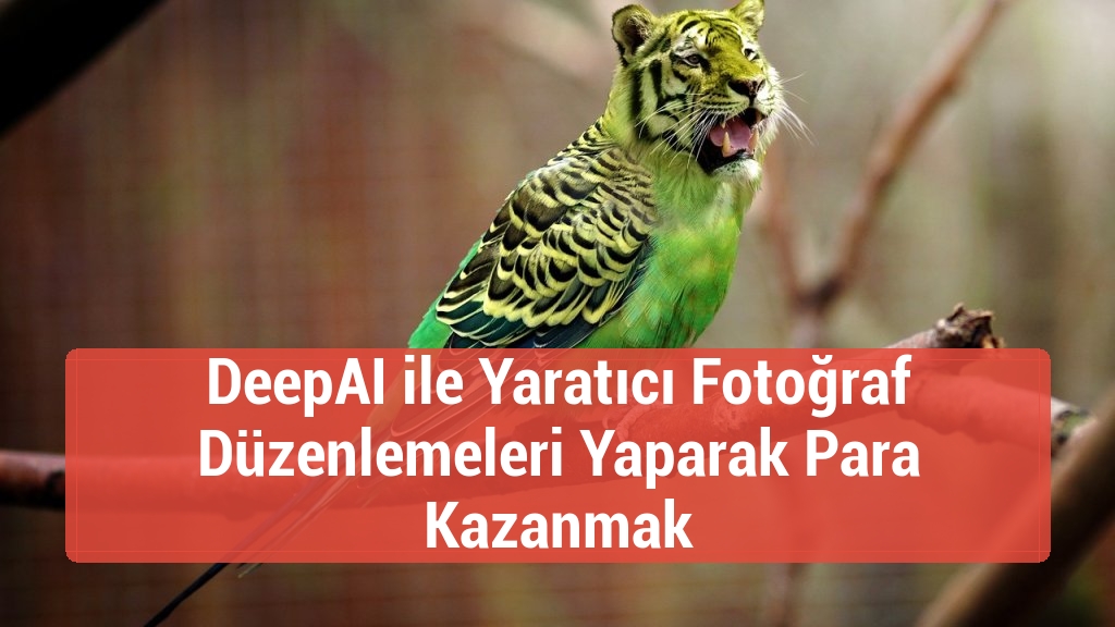 DeepAI ile Yaratıcı Fotoğraf Düzenlemeleri Yaparak Para Kazanmak
