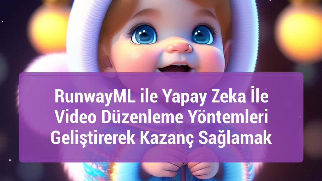 RunwayML ile Yapay Zeka İle Video Düzenleme Yöntemleri Geliştirerek Kazanç Sağlamak
