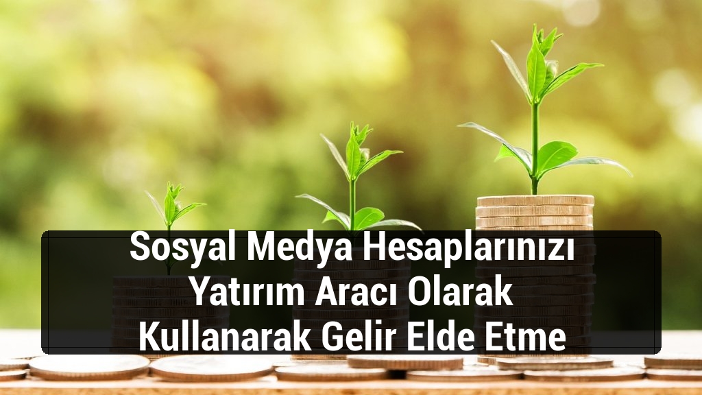 Sosyal Medya Hesaplarınızı Yatırım Aracı Olarak Kullanarak Gelir Elde Etme