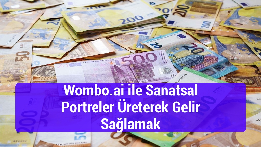 Wombo.ai ile Sanatsal Portreler Üreterek Gelir Sağlamak