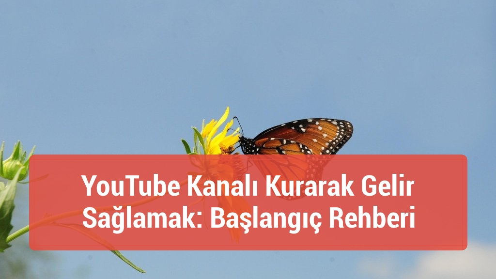 YouTube Kanalı Kurarak Gelir Sağlamak: Başlangıç Rehberi