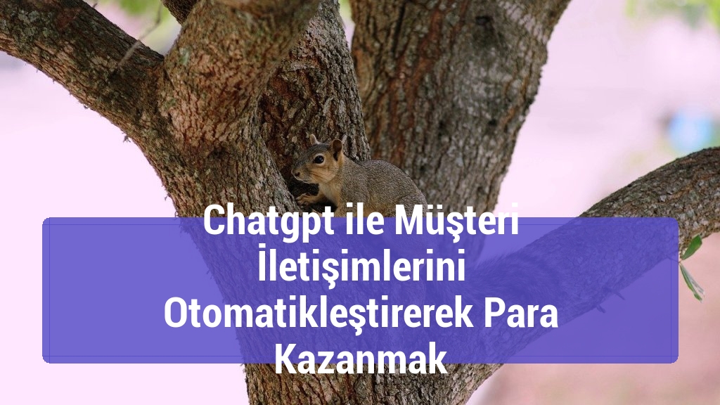 Chatgpt ile Müşteri İletişimlerini Otomatikleştirerek Para Kazanmak