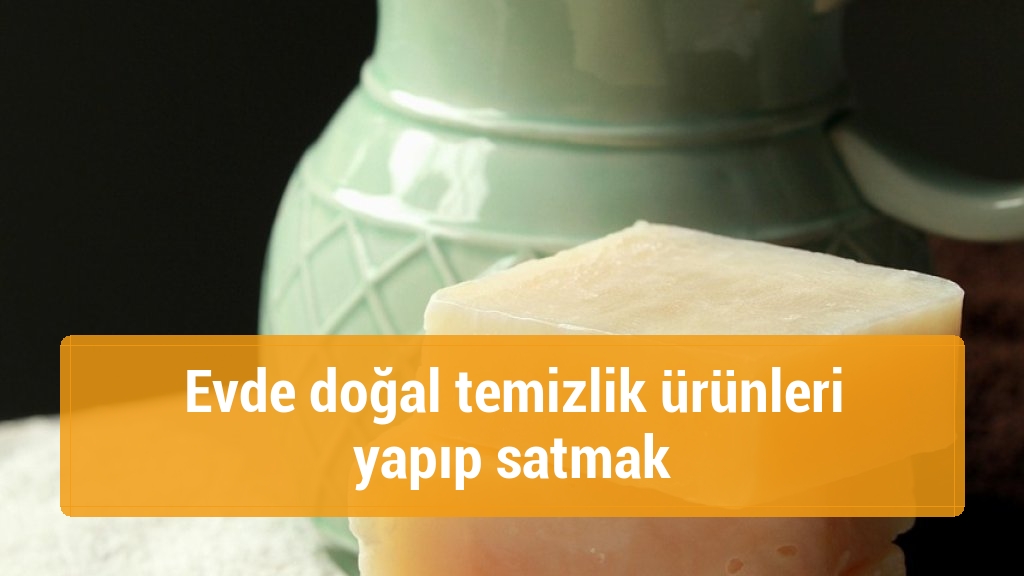 Evde doğal temizlik ürünleri yapıp satmak