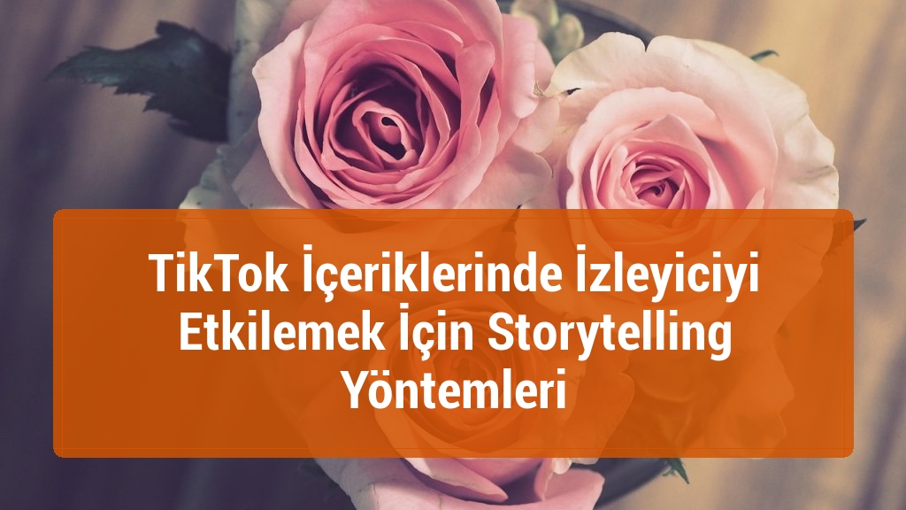 TikTok İçeriklerinde İzleyiciyi Etkilemek İçin Storytelling Yöntemleri
