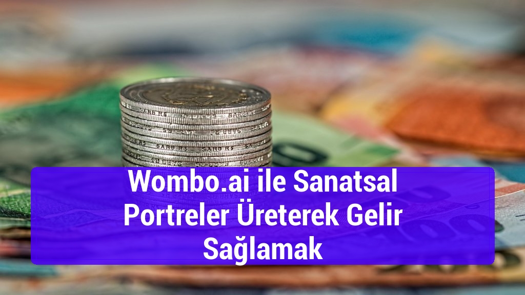 Wombo.ai ile Sanatsal Portreler Üreterek Gelir Sağlamak