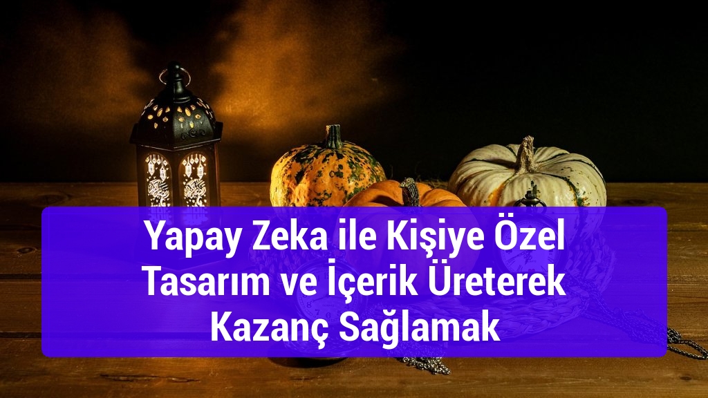 Yapay Zeka ile Kişiye Özel Tasarım ve İçerik Üreterek Kazanç Sağlamak