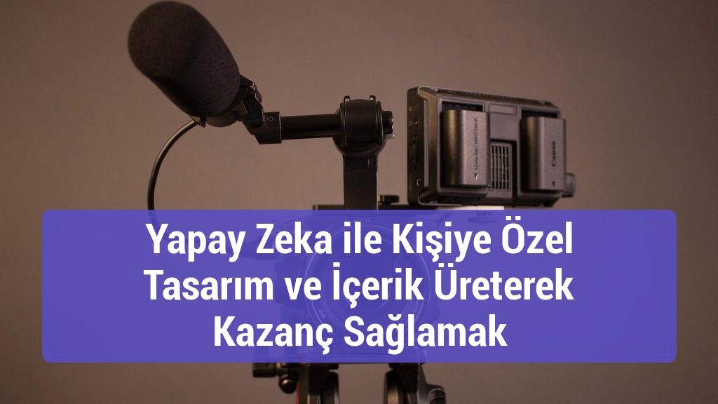 Yapay Zeka ile Kişiye Özel Tasarım ve İçerik Üreterek Kazanç Sağlamak