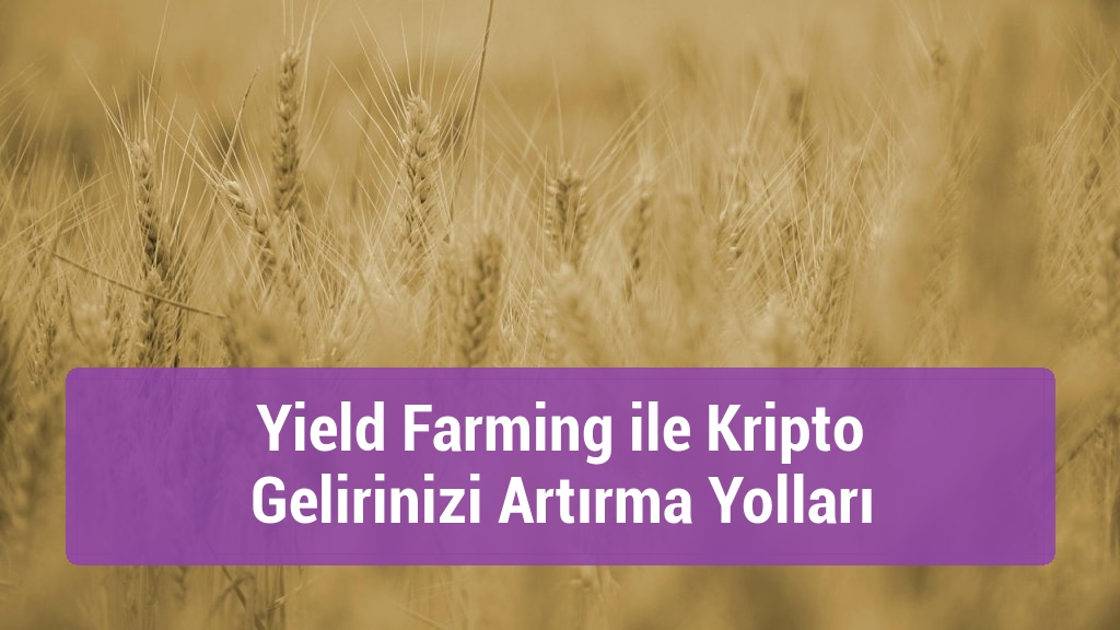Yield Farming ile Kripto Gelirinizi Artırma Yolları
