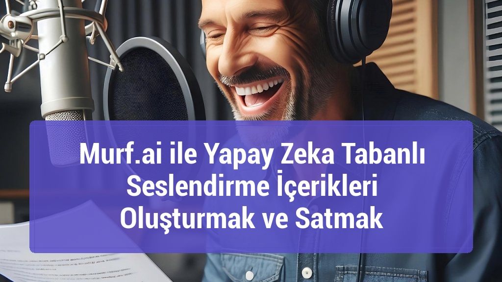 Murf.ai ile Yapay Zeka Tabanlı Seslendirme İçerikleri Oluşturmak ve Satmak