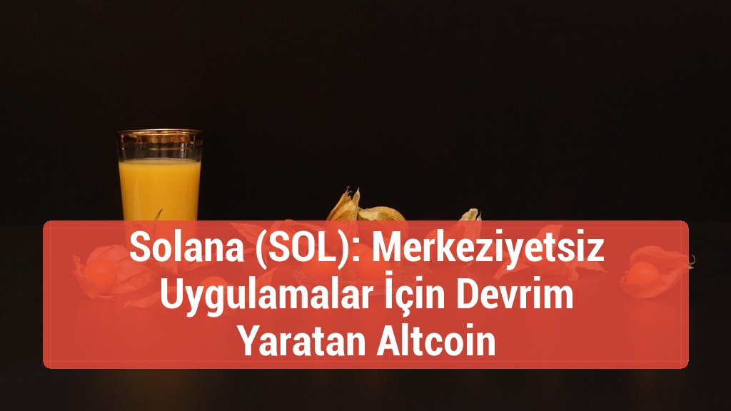 Solana (SOL): Merkeziyetsiz Uygulamalar İçin Devrim Yaratan Altcoin