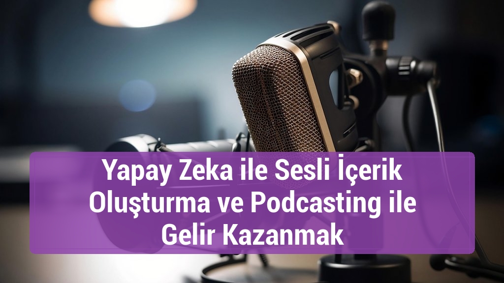 Yapay Zeka ile Sesli İçerik Oluşturma ve Podcasting ile Gelir Kazanmak