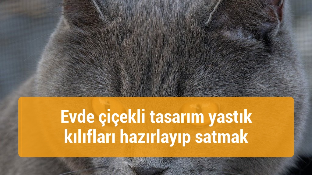 Evde çiçekli tasarım yastık kılıfları hazırlayıp satmak