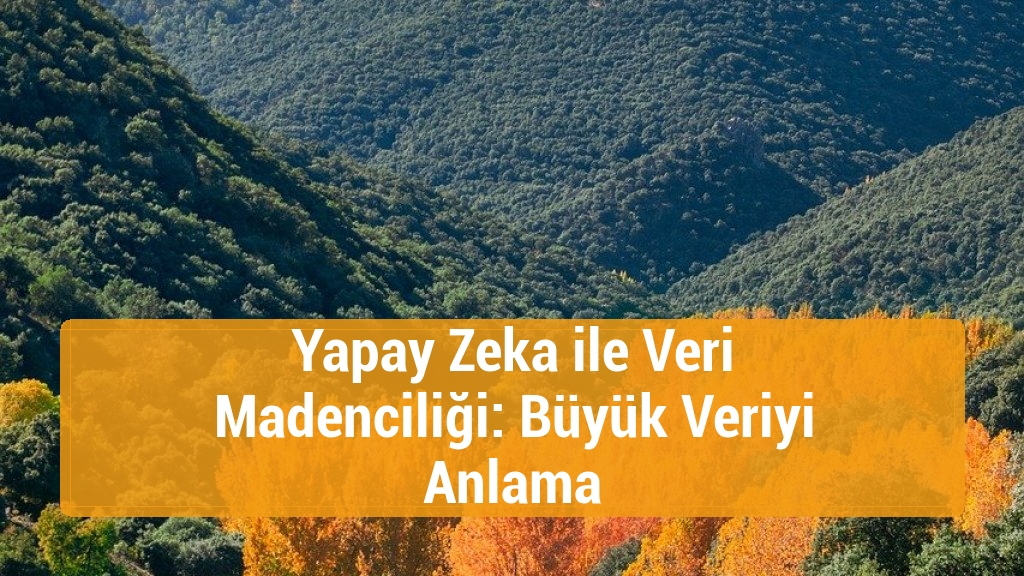Yapay Zeka ile Veri Madenciliği: Büyük Veriyi Anlama