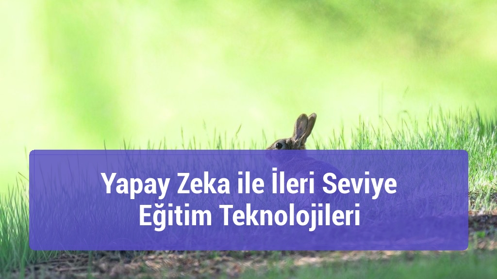 Yapay Zeka ile İleri Seviye Eğitim Teknolojileri